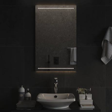 Vidaxl badkamerspiegel led 50x80 cm