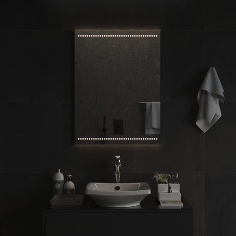 Vidaxl badkamerspiegel led 60x80 cm