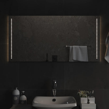 Vidaxl badkamerspiegel led 50x100 cm
