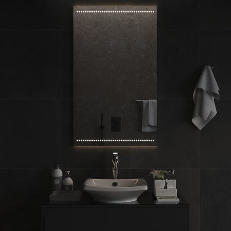 Vidaxl badkamerspiegel led 60x100 cm