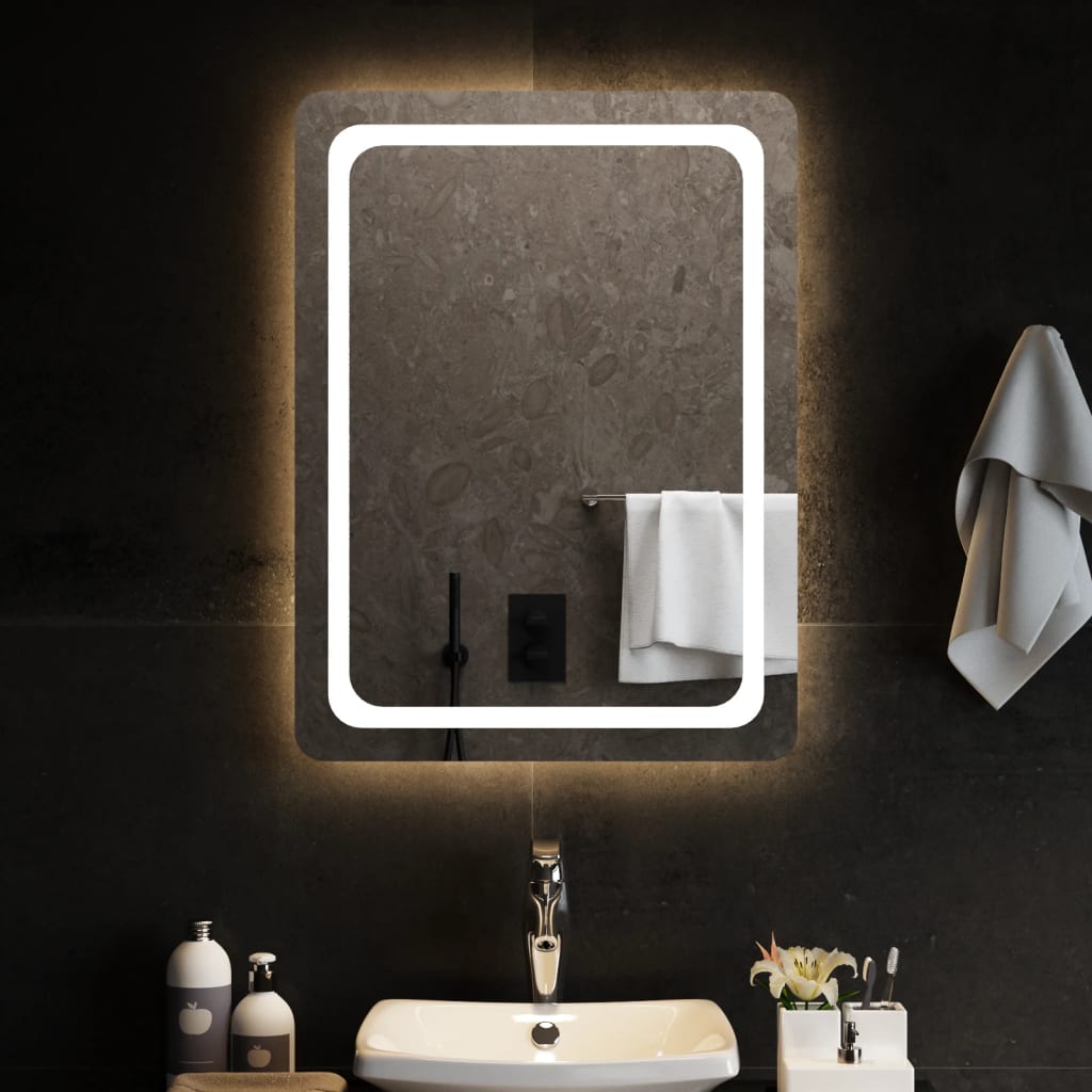 Vidaxx badeværelsesspejl LED 60x80 cm