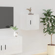 Vidaxl tv-wandmeubel 40x34,5x40 cm hoogglans wit