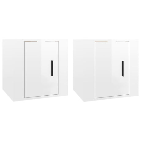 Vidaxl tv-wandmeubels 2 st 40x34,5x40 cm hoogglans wit