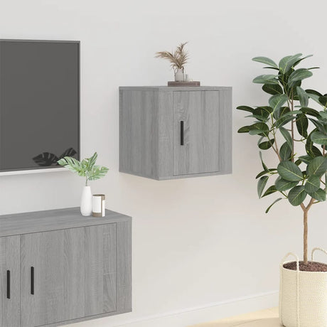 Vidaxl tv-wandmeubels 2 st 40x34,5x40 cm grijs sonoma eikenkleurig