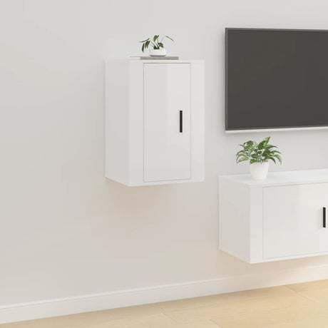 Vidaxl tv-wandmeubels 2 st 40x34,5x60 cm hoogglans wit