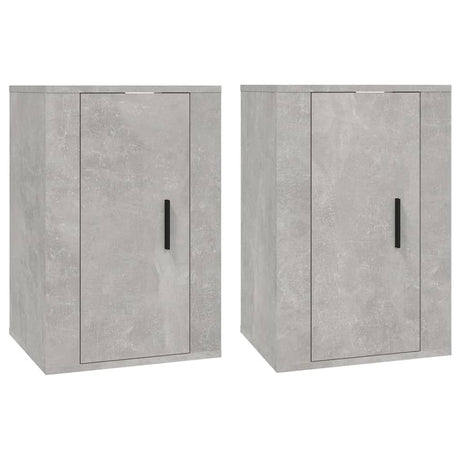 Vidaxl tv-wandmeubels 2 st 40x34,5x60 cm betongrijs