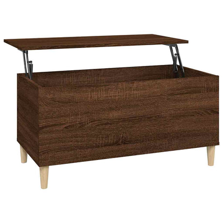 Vidaxl salontafel 90x44,5x45 cm bewerkt hout bruin eikenkleur