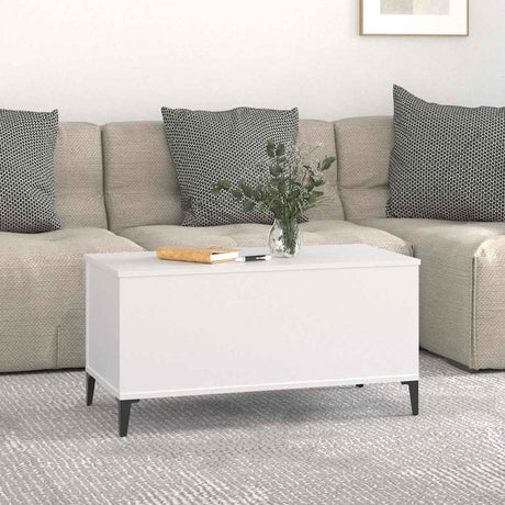 Vidaxl salontafel 90x44,5x45 cm bewerkt hout wit