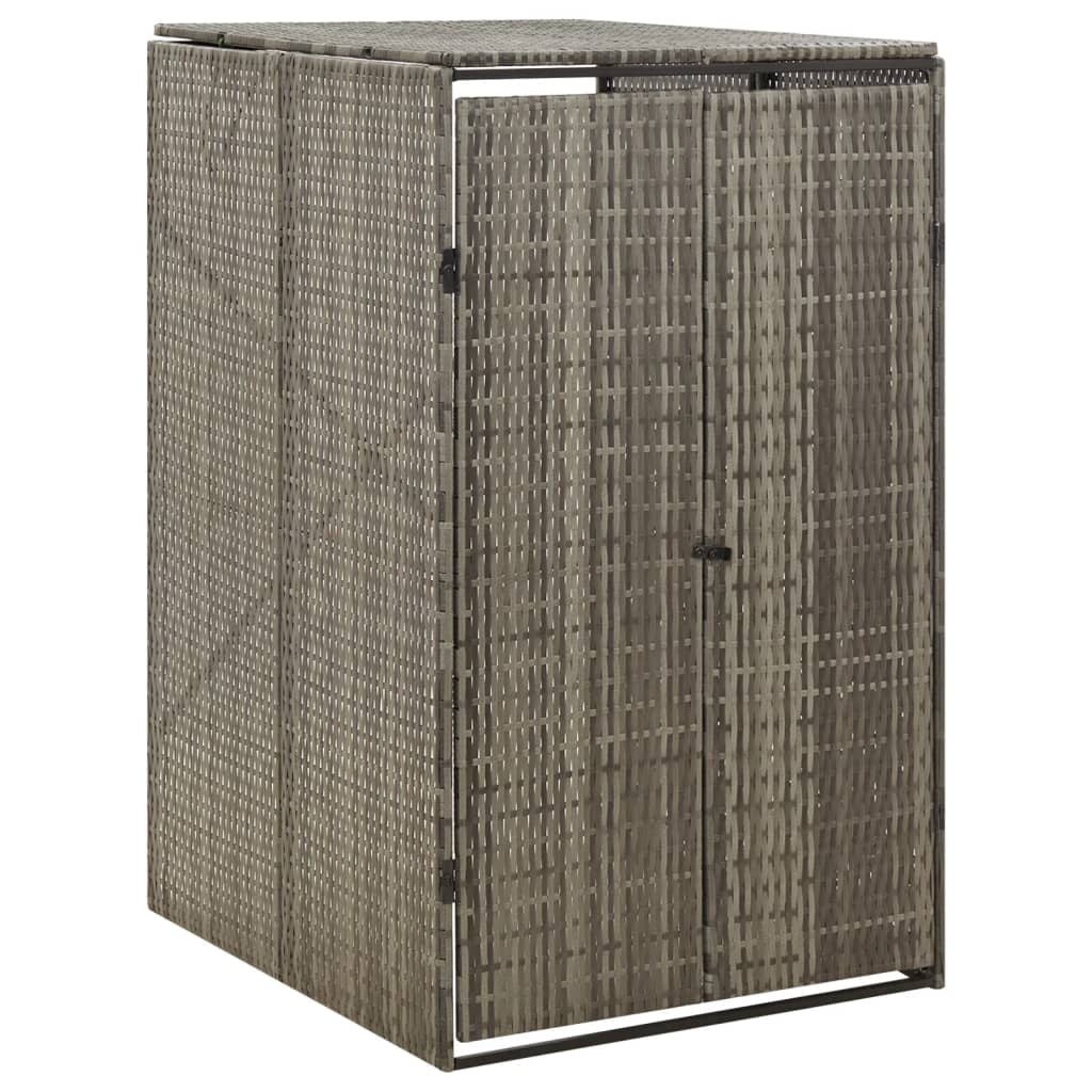 Vidaxx container opbevaring enkelt 70x80x117 cm polyrattangrå