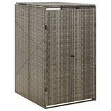 Vidaxx container opbevaring enkelt 70x80x117 cm polyrattangrå