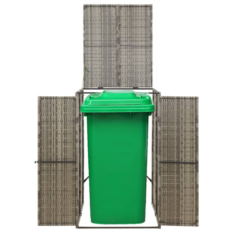 Vidaxx container opbevaring enkelt 70x80x117 cm polyrattangrå