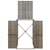 Vidaxx container opbevaring enkelt 70x80x117 cm polyrattangrå