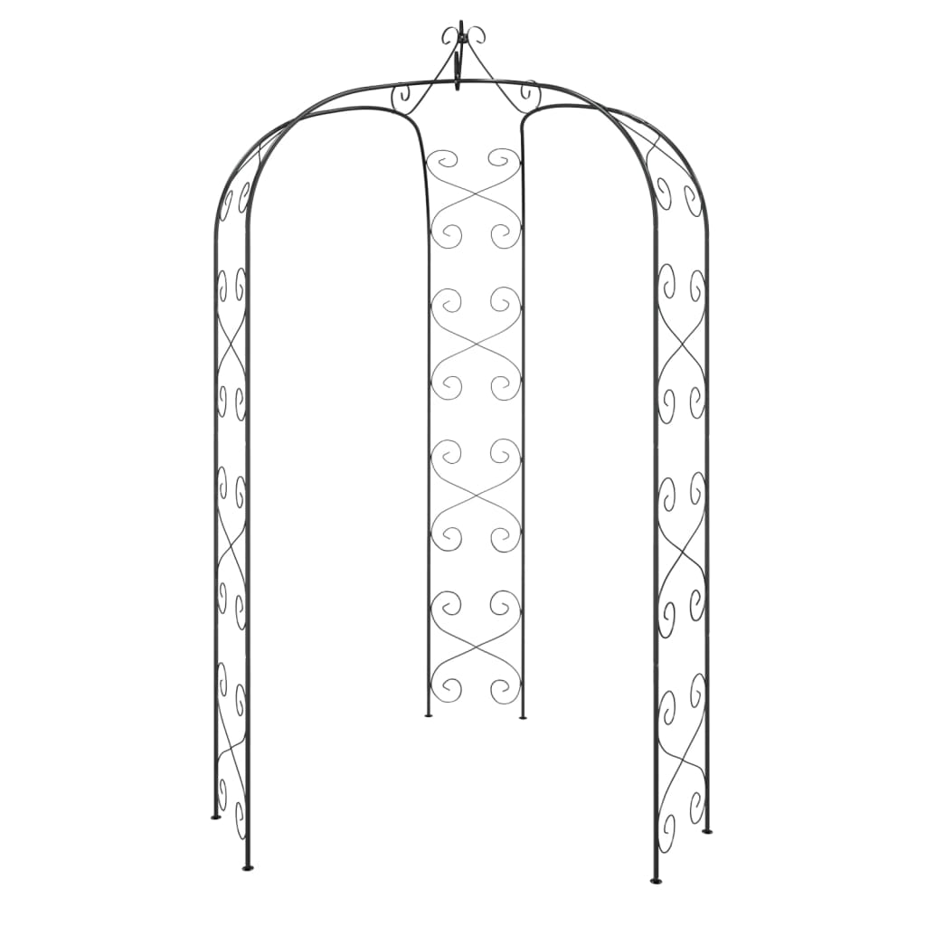 Vidaxx Garden Arch ø180x255 cm stål sort