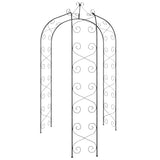 Vidaxx Garden Arch ø180x255 cm stål sort
