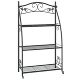 Vidaxx Flower Rack 56x30x96 cm stål sort