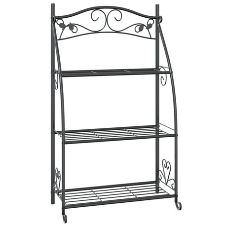 Vidaxx Flower Rack 56x30x96 cm stål sort