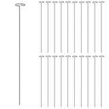 Vidaxxl plantepæle 20 stk 61 cm stål mørkegrøn