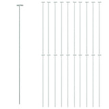 Vidaxl Plant Stakes 20 stk 91 cm stål mørkegrøn