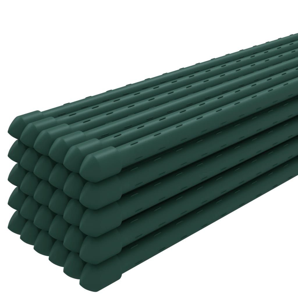 Vidaxl Plant Stakes 30 stk 60 cm stålgrøn