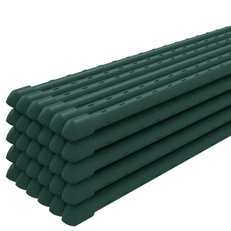 VidaXL plantepæle 30 stk 90 cm stålgrøn
