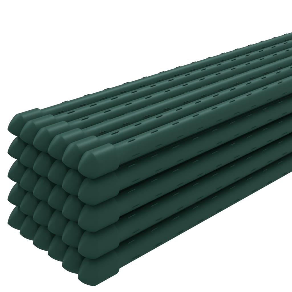Vidaxxl Plant Stakes 30 stk 115 cm stålgrøn