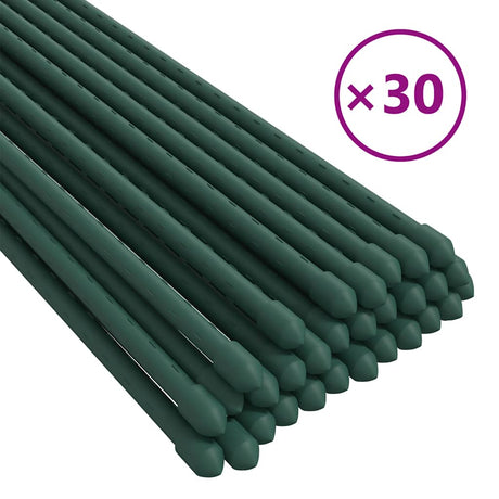 Vidaxxl Plant Stakes 30 stk 150 cm stålgrøn