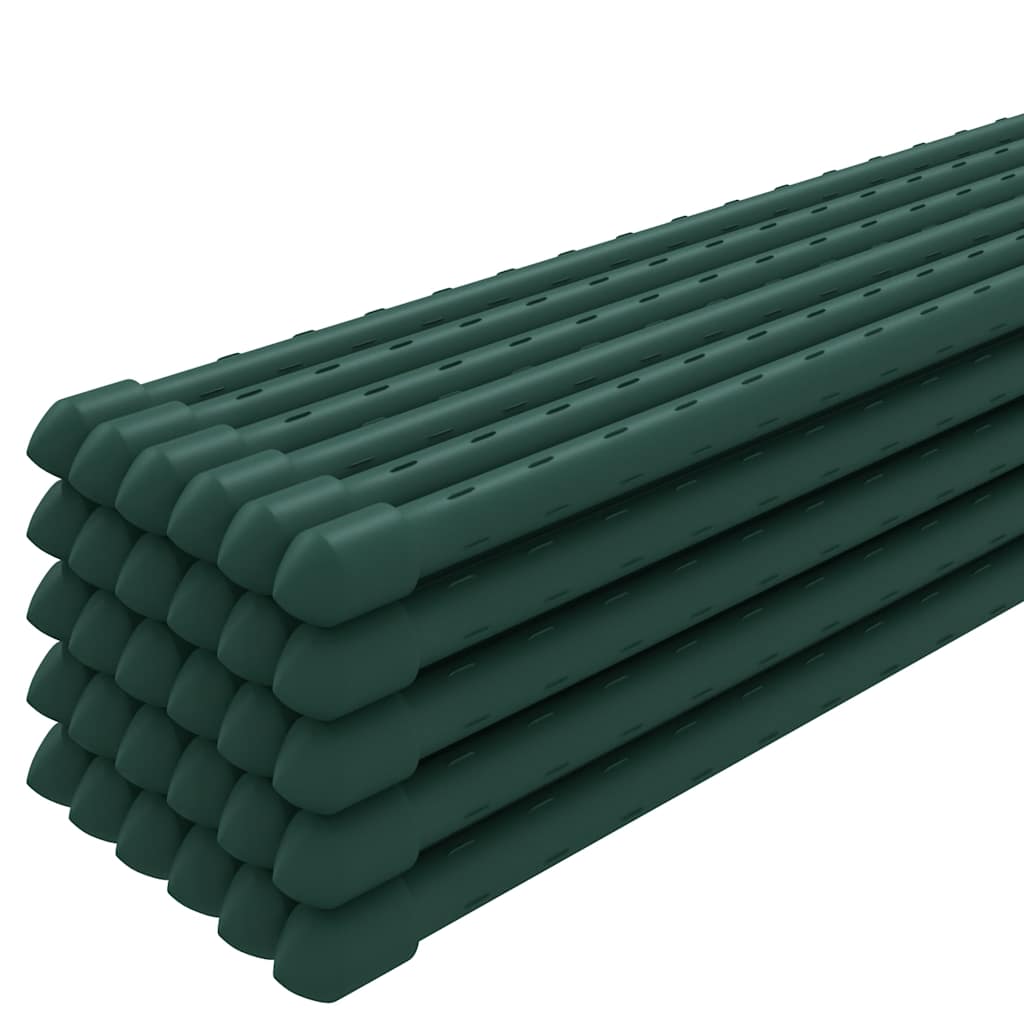 Vidaxxl Plant Stakes 30 stk 150 cm stålgrøn