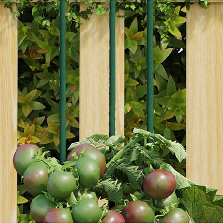 Vidaxxl Plant Stakes 30 stk 150 cm stålgrøn