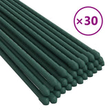 VidaXL plantepæle 30 stk 180 cm stålgrøn