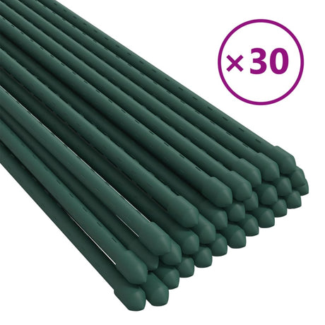 VidaXL plantepæle 30 stk 180 cm stålgrøn