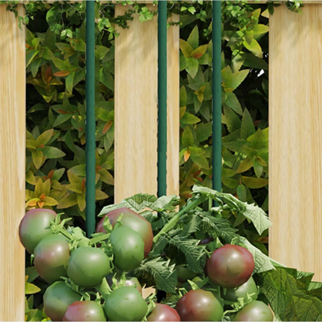 VidaXL plantepæle 30 stk 180 cm stålgrøn