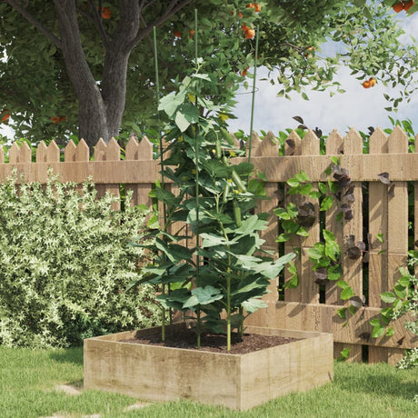 Vidaxl Plant understøtter 5 stk med 4 ringe 90 cm stålgrøn