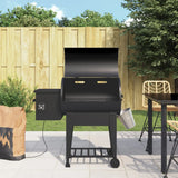 Vidaxl Pellet Barbecue med bundplade 94 cm Iron Black