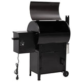 Vidaxl Pellet Barbecue med skorsten 104 cm Iron Black