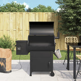 Vidaxl Pellet Barbecue med skorsten 104 cm Iron Black