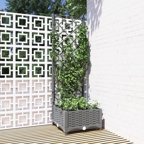 Vidaxx planter med Trellis 40x40x121,5 cm polypropylen