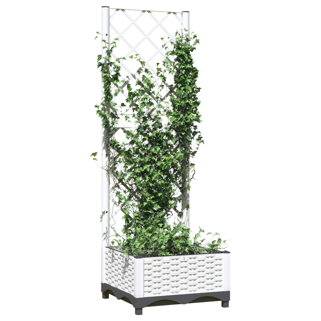 Vidaxx planter med Trellis 40x40x121,5 cm polypropylen