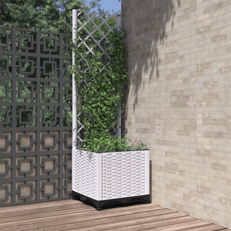 Vidaxx planter med Trellis 40x40x136 cm polypropylen