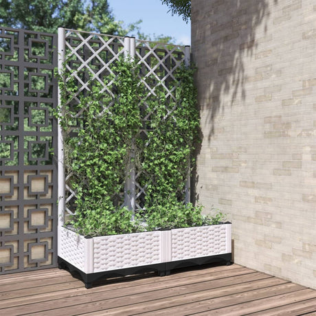 Vidaxx planter med Trellis 80x40x121,5 cm polypropylen