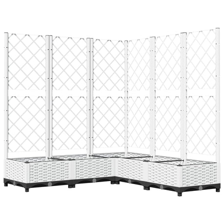 Vidaxx planter med Trellis 120x120x121,5 cm polypropylen hvid
