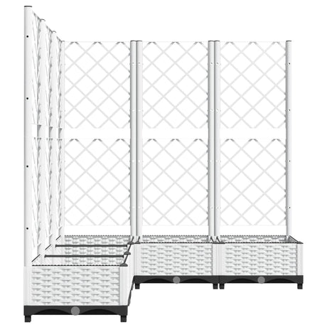 Vidaxx planter med Trellis 120x120x121,5 cm polypropylen hvid