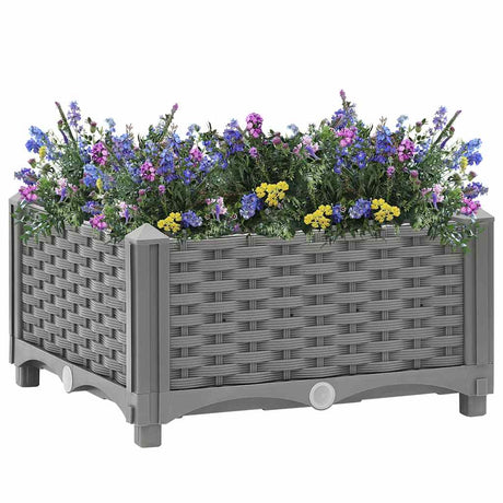 Vidaxl plantenbak verhoogd 40x40x23 cm polypropeen