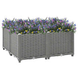 Vidaxl Planter hævede 80x80x38 cm polypropylen