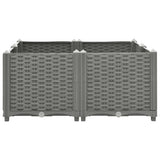 Vidaxl Planter hævede 80x80x38 cm polypropylen