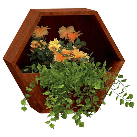 Vidaxx Planters vægmonteret 2 stk 46x10x40 cm Corten Steel Rusty