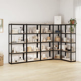Vidaxl Storage Rack 5-lag 5 pcs Stålbehandlet træ Antracit Farvet