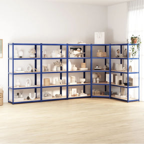 Vidaxl Storage Rack 5-lag 5 stål Stålbehandlet træblå