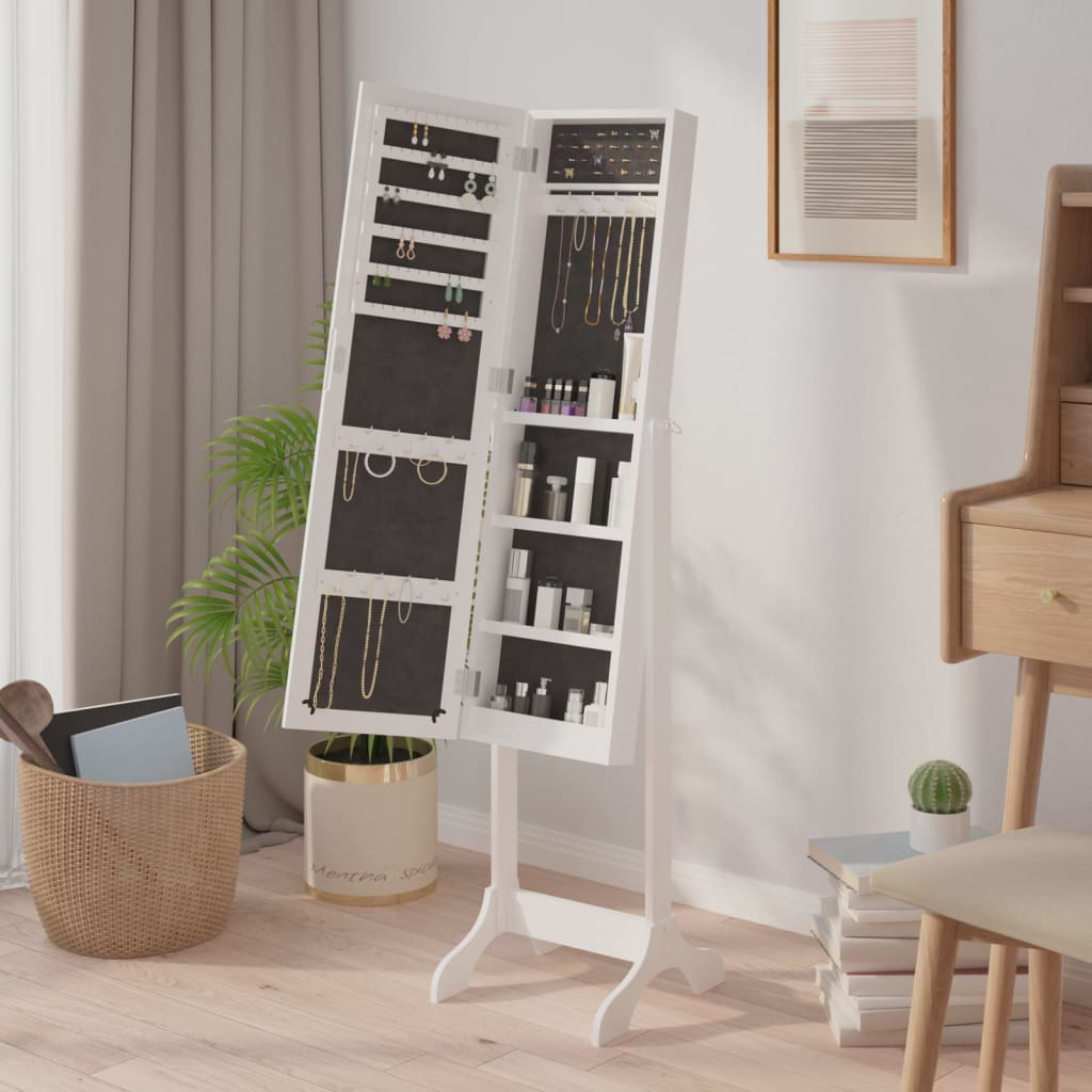 Vidaxx Mirror Freestanding 34x37x146 cm hvid