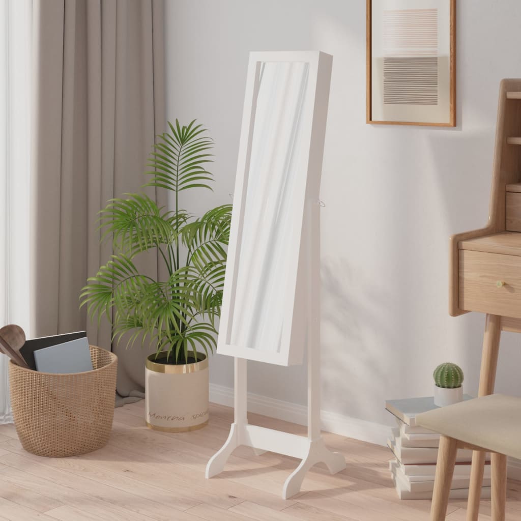 Vidaxx Mirror Freestanding 34x37x146 cm hvid