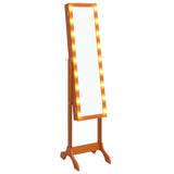 Vidaxx fritstående spejl med LED'er 34x37x146 cm